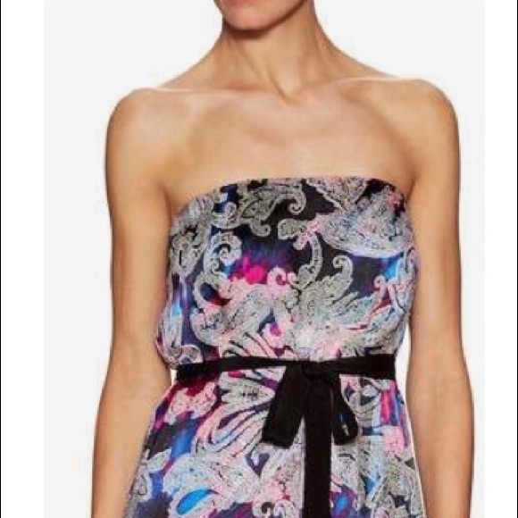 C. VINCENT • Silk Strapless Midi Dress - Picture 14 of 14